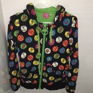 Oversized zipper Zodiac Hoodie